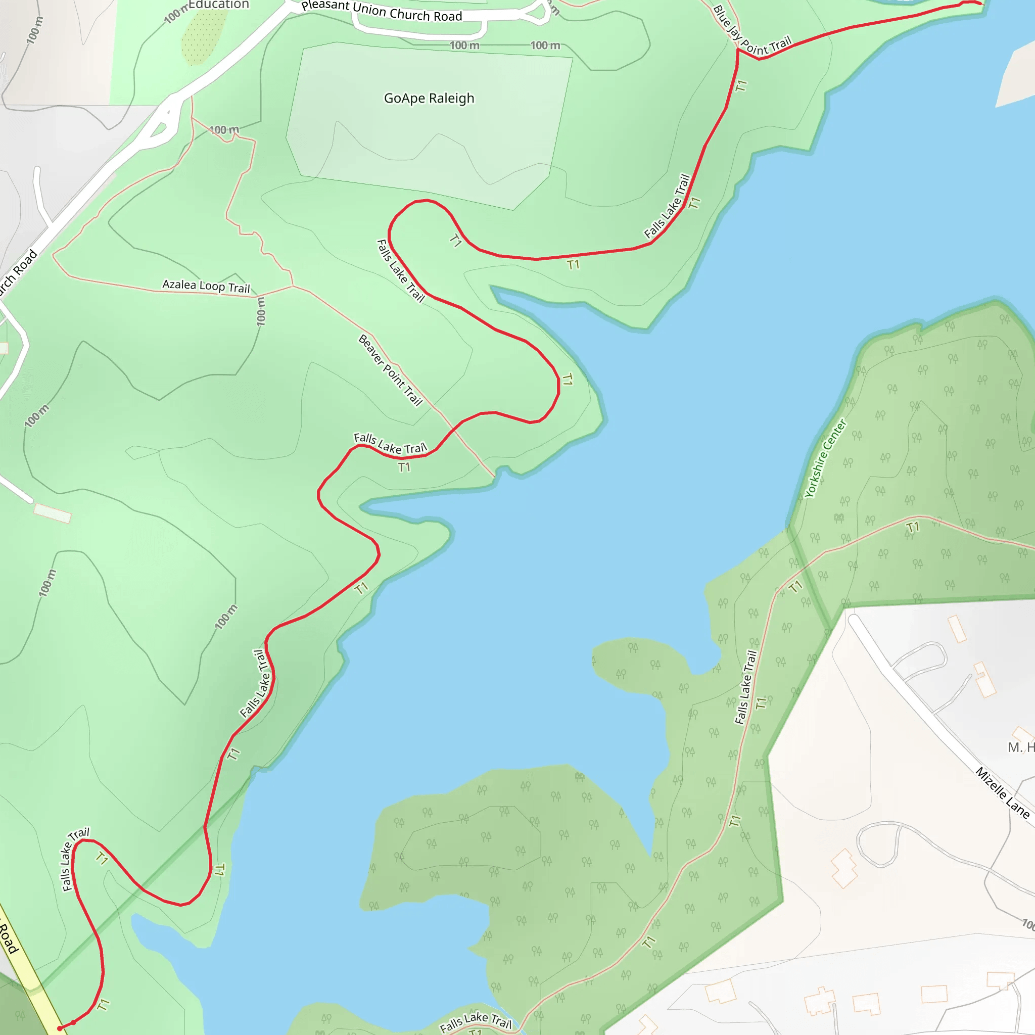 Beaver Point Trail Short mobile static map