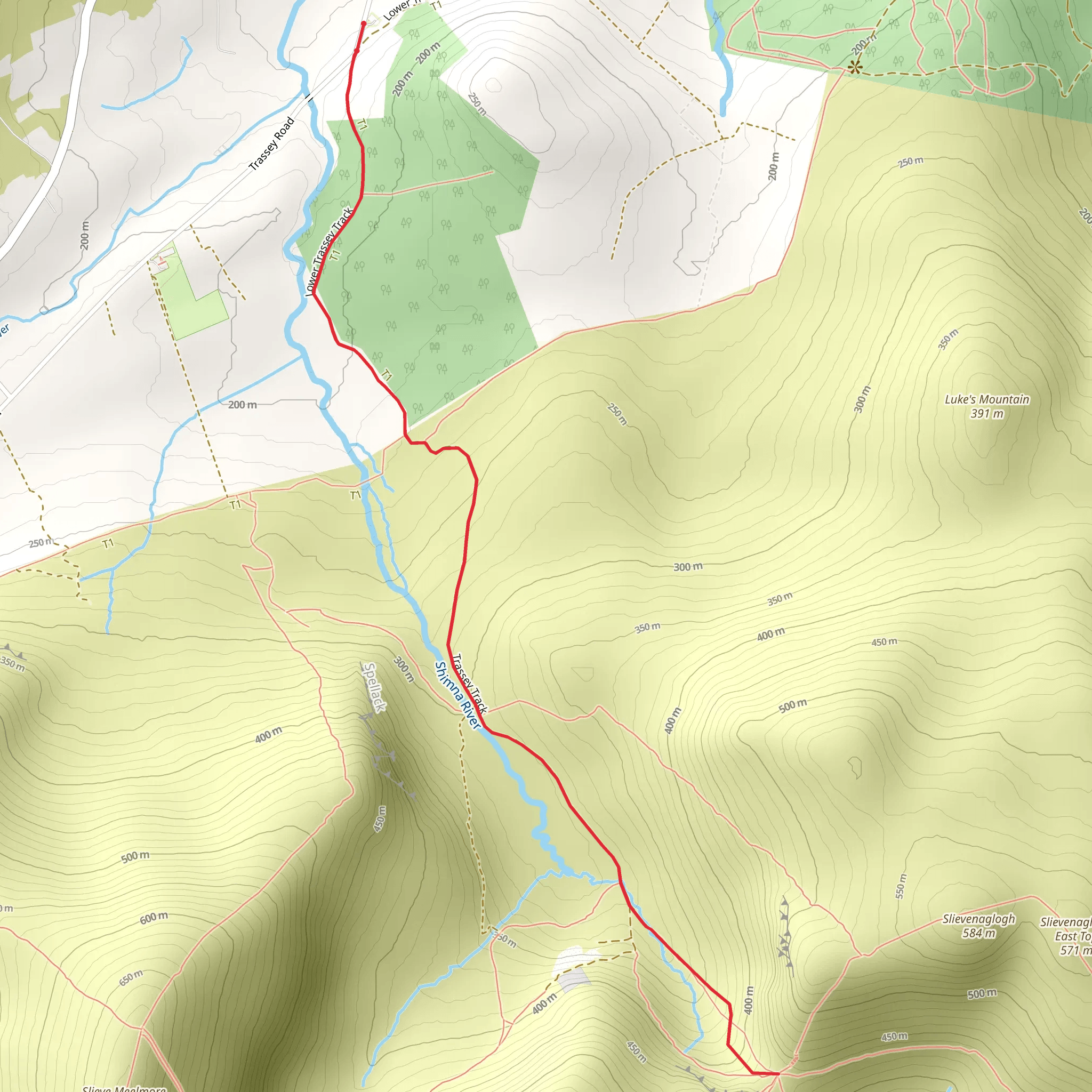 Trassey Track Walk mobile static map
