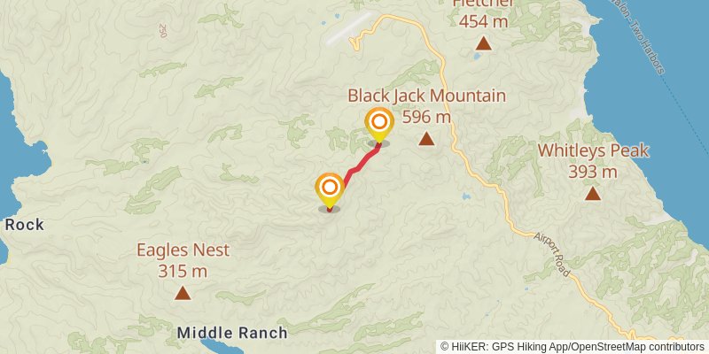 Trans-Catalina Trail spur 2 Map