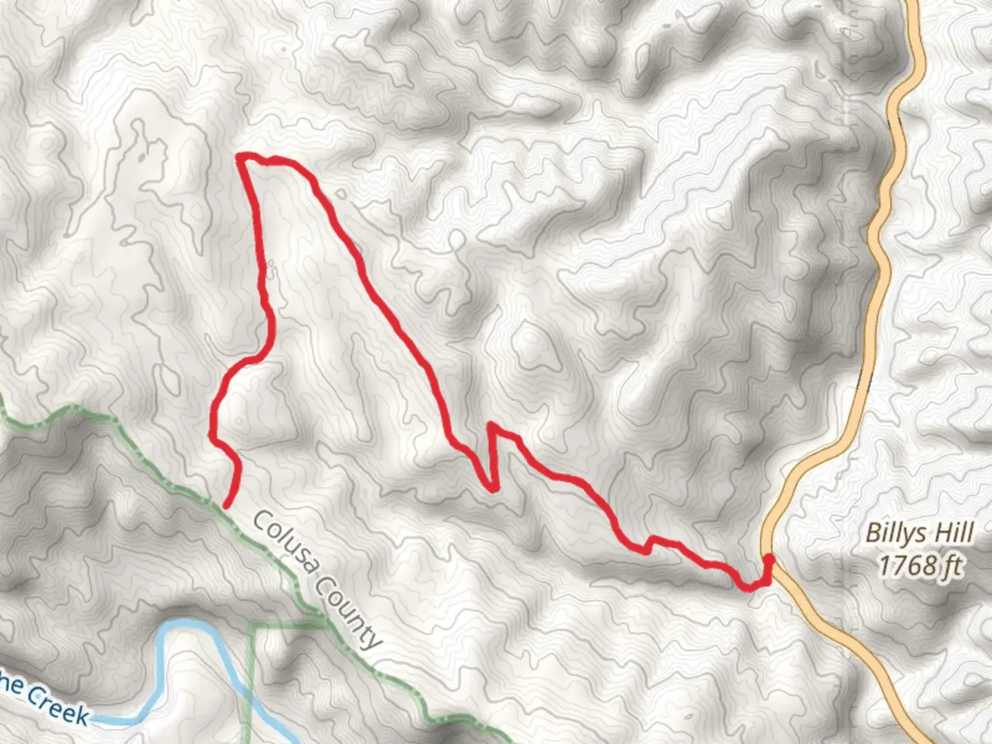 An image depicting the trail Brophy Canyon to Bear Creek Trail and its surrounding area.