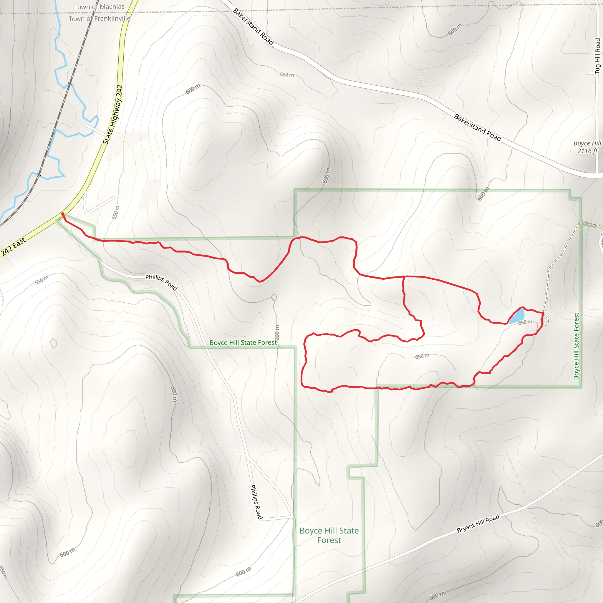 Finger Lakes - North Country Loop Trail from Devereaux mobile static map