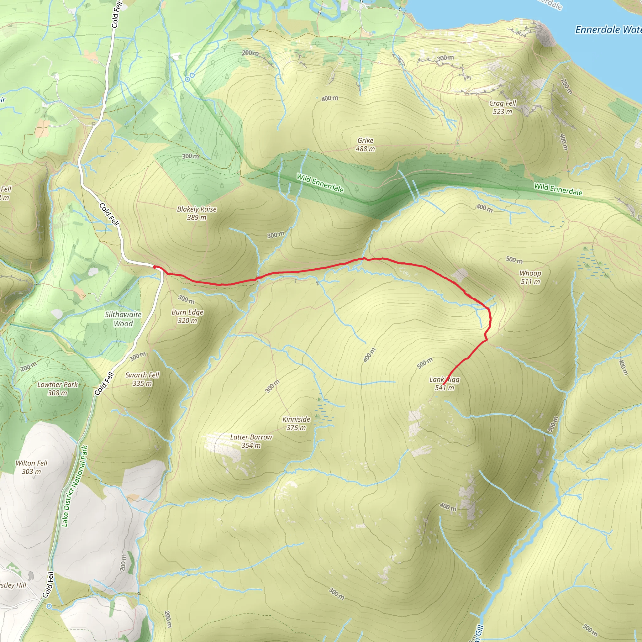 Lank Rigg mobile static map