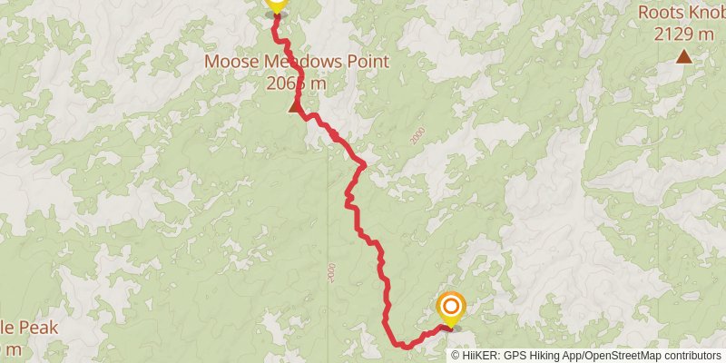 Ultra Pedestrian North Loop stage 48 Map