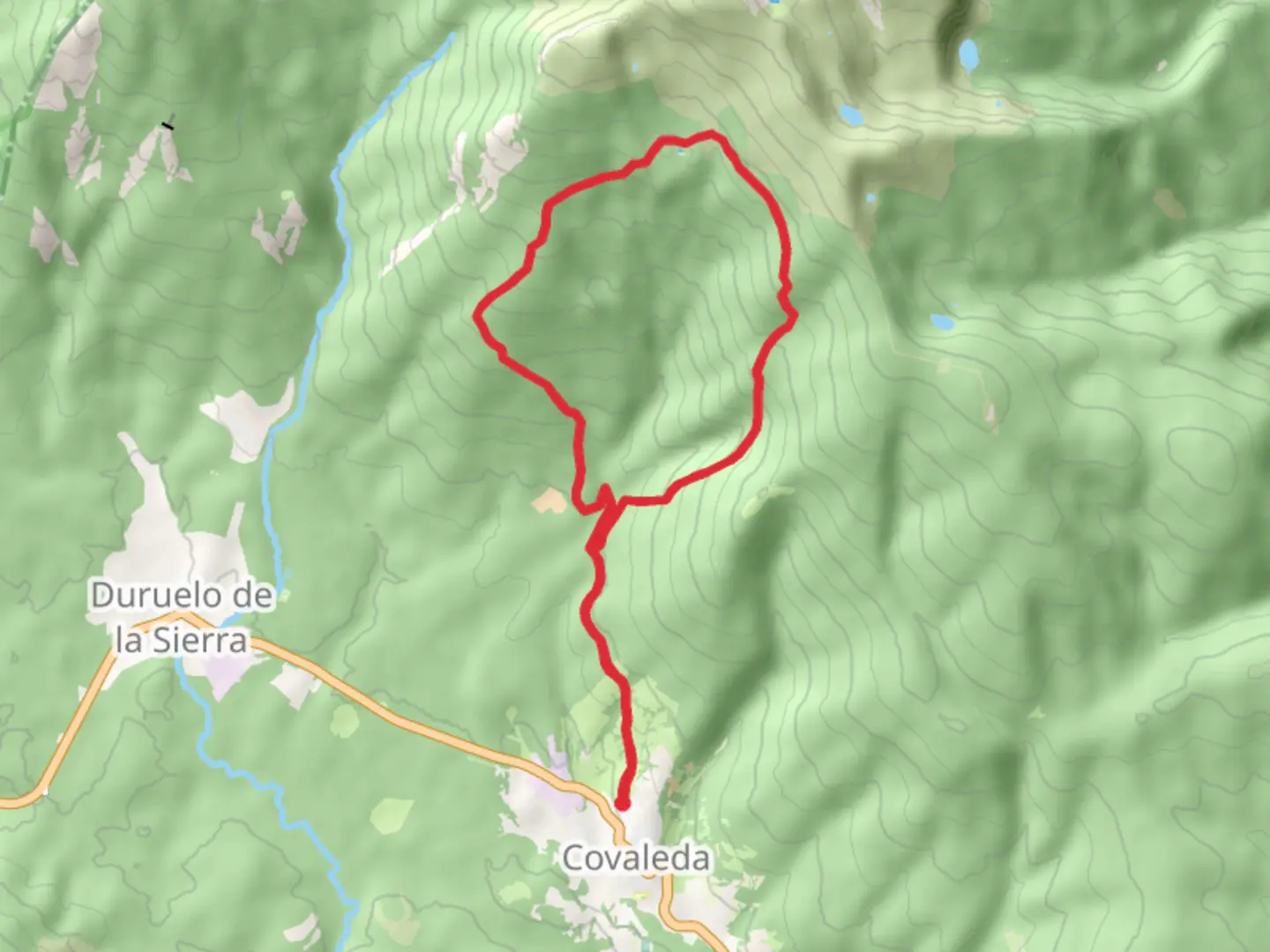An image depicting the trail Route through the Valley of the Paul PR SO 76 and its surrounding area.