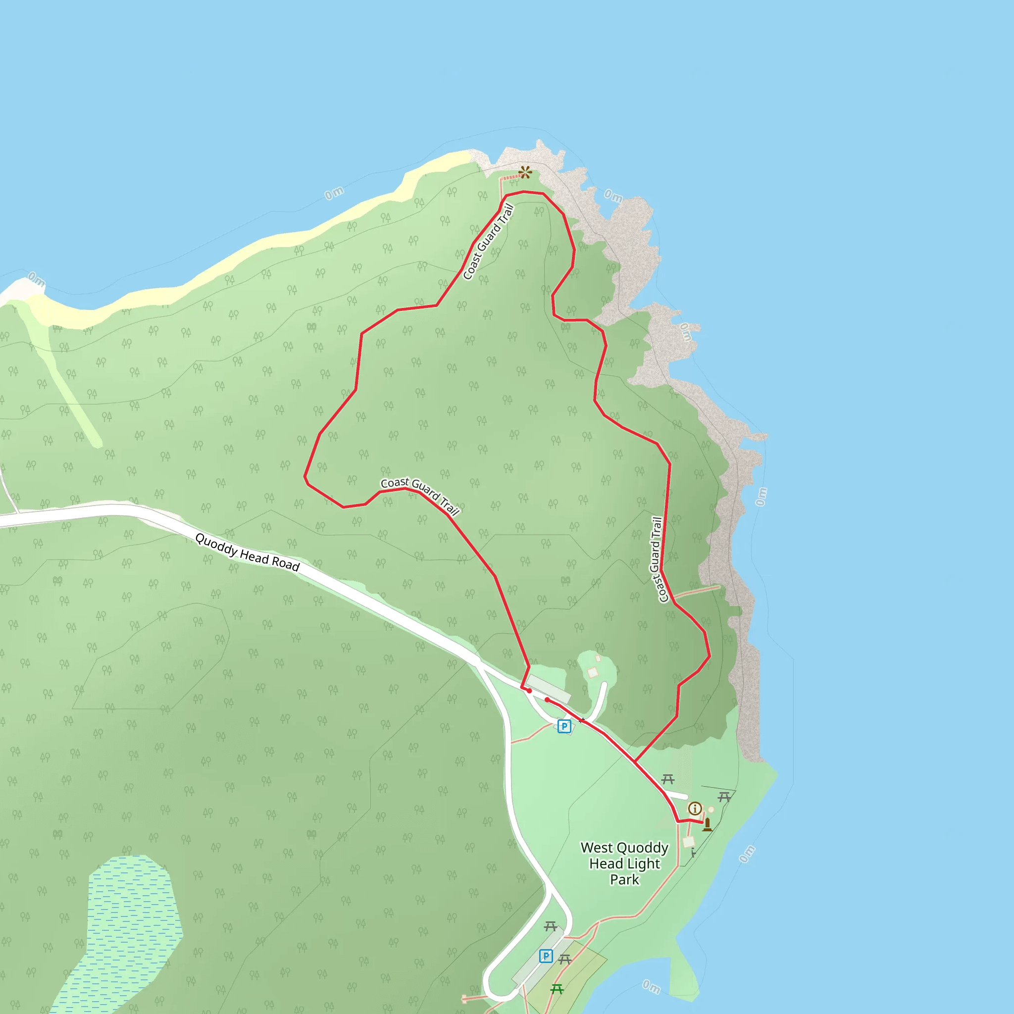 Coast Guard Loop Trail mobile static map