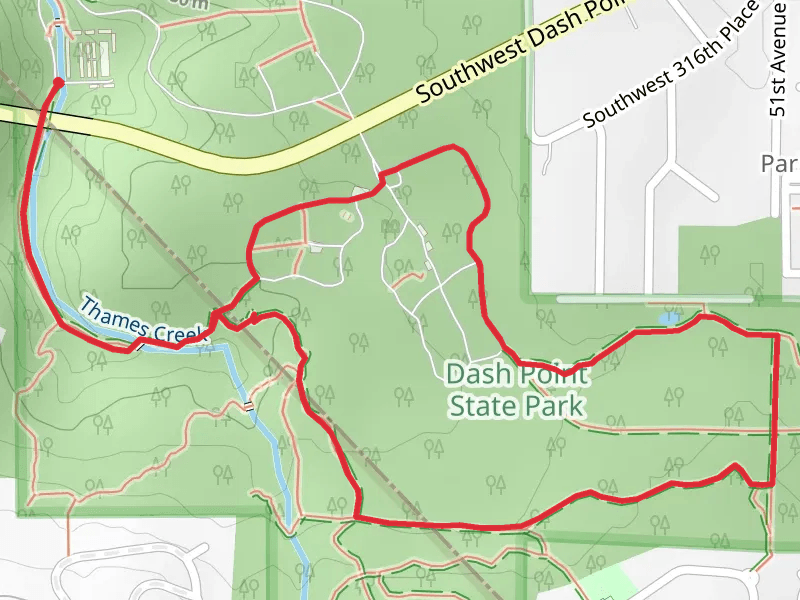 Thames Creek Beach, Fern Alley and Outbound Loop Trail