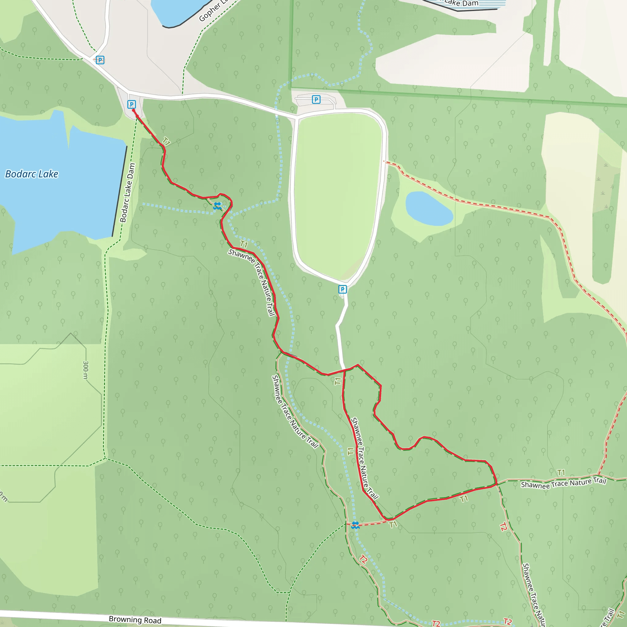 Shawnee Trace Nature Loop mobile static map