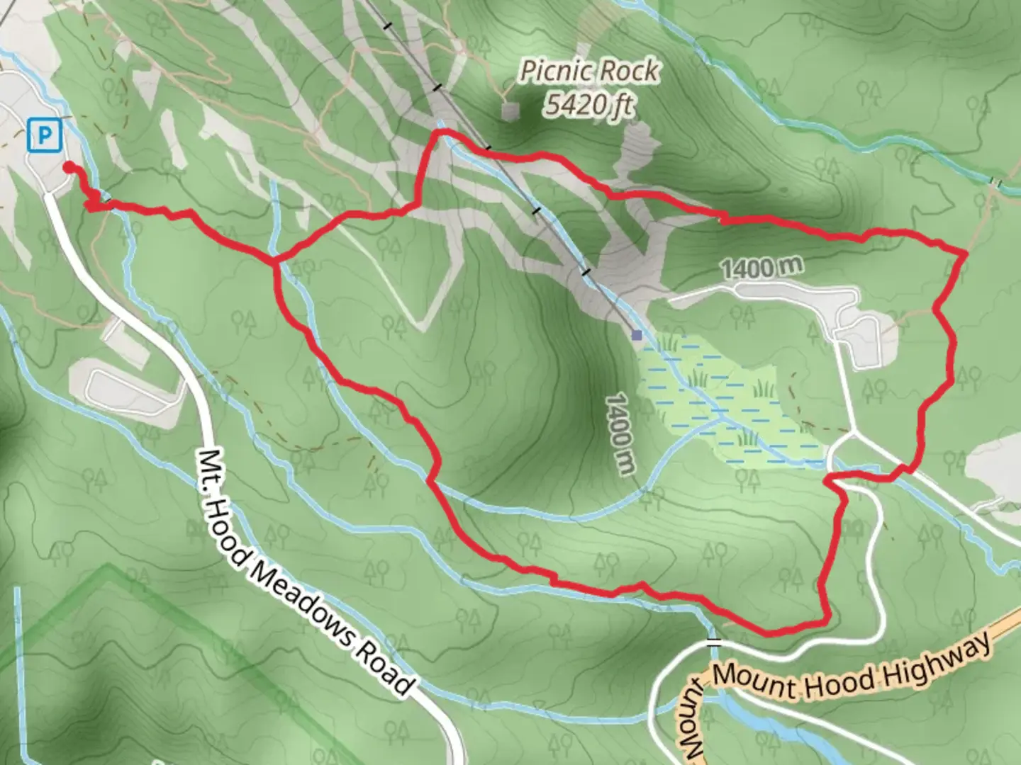 An image depicting the trail Sahale Falls and Umbrella Falls Loop and its surrounding area.
