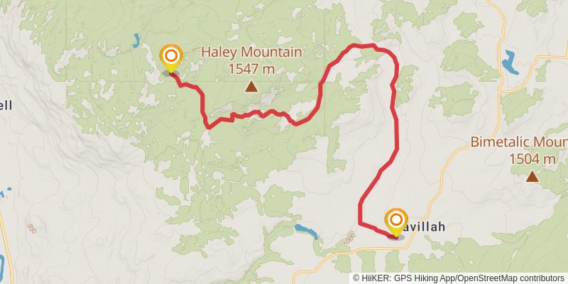 Pacific Northwest Trail stage 68 Map