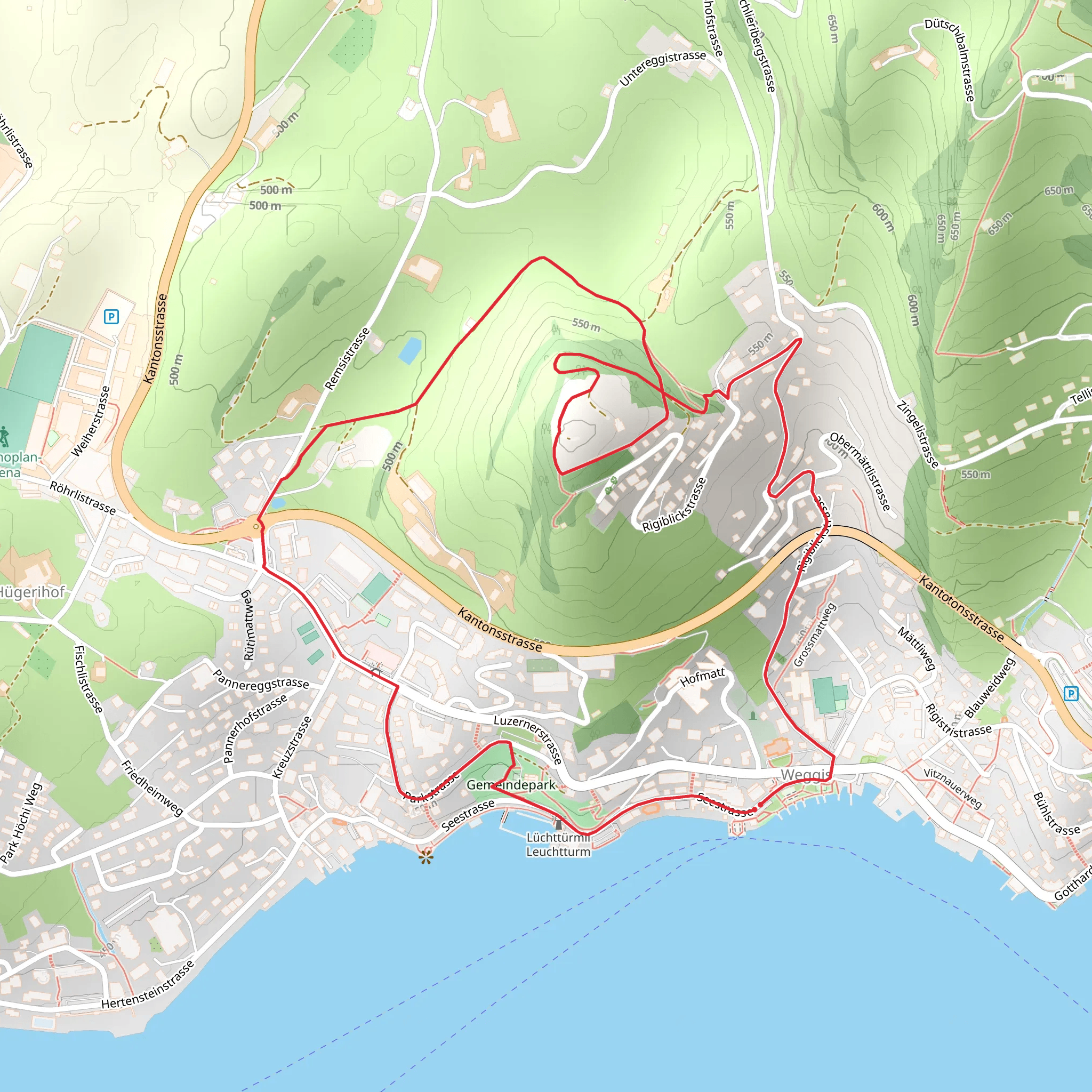 Weggis Rigiblick mobile static map