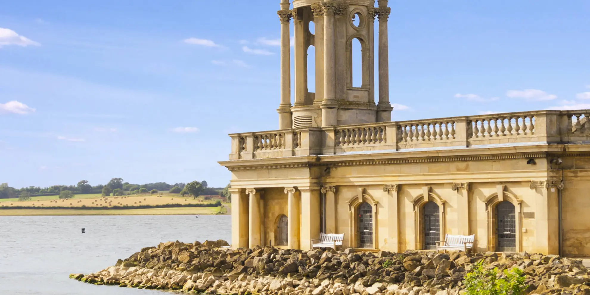 An image depicting the trail Rutland Water - Empingham - Greetham - Exton and Whitwell and its surrounding area.