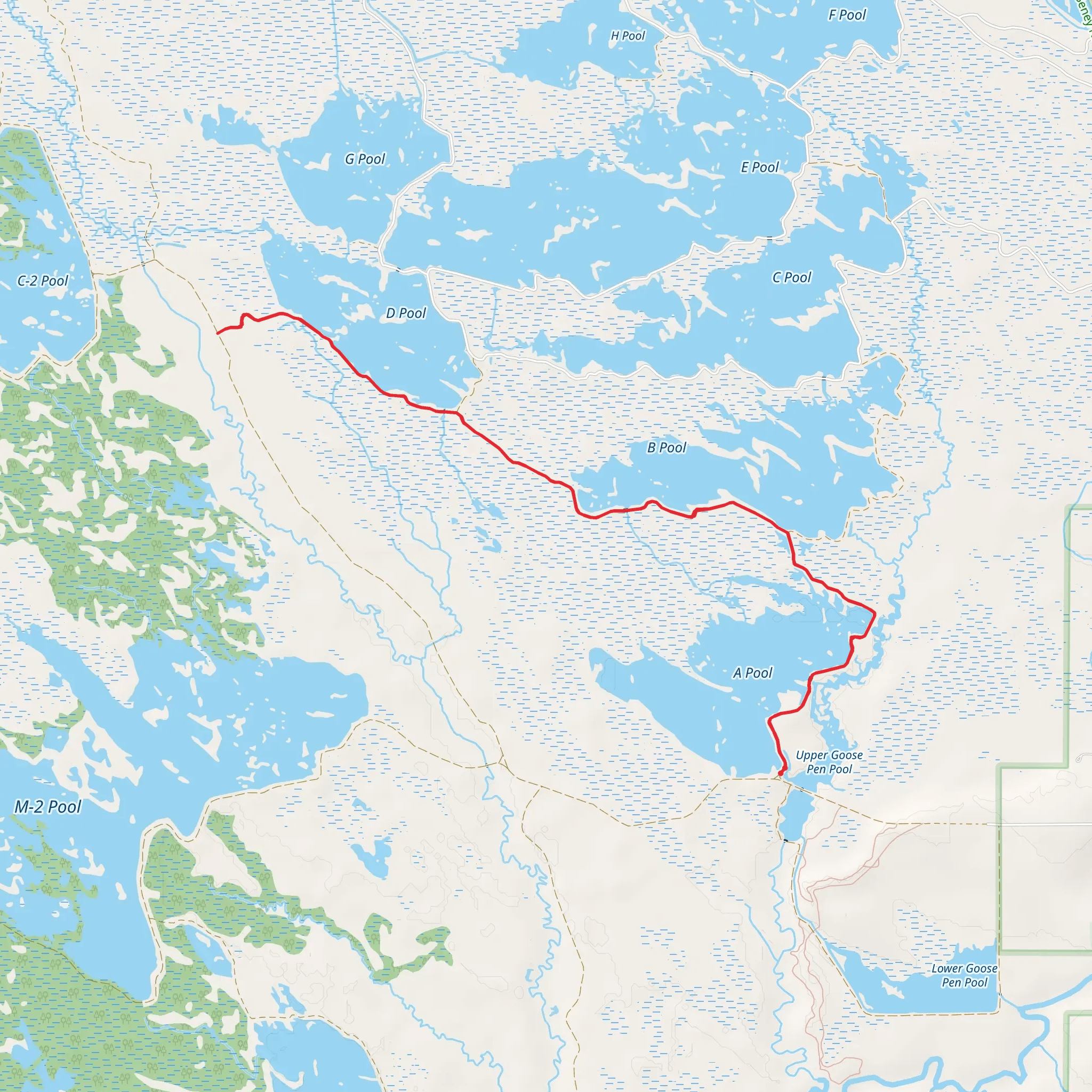 Pool A, B and D - D Outfall Road B mobile static map