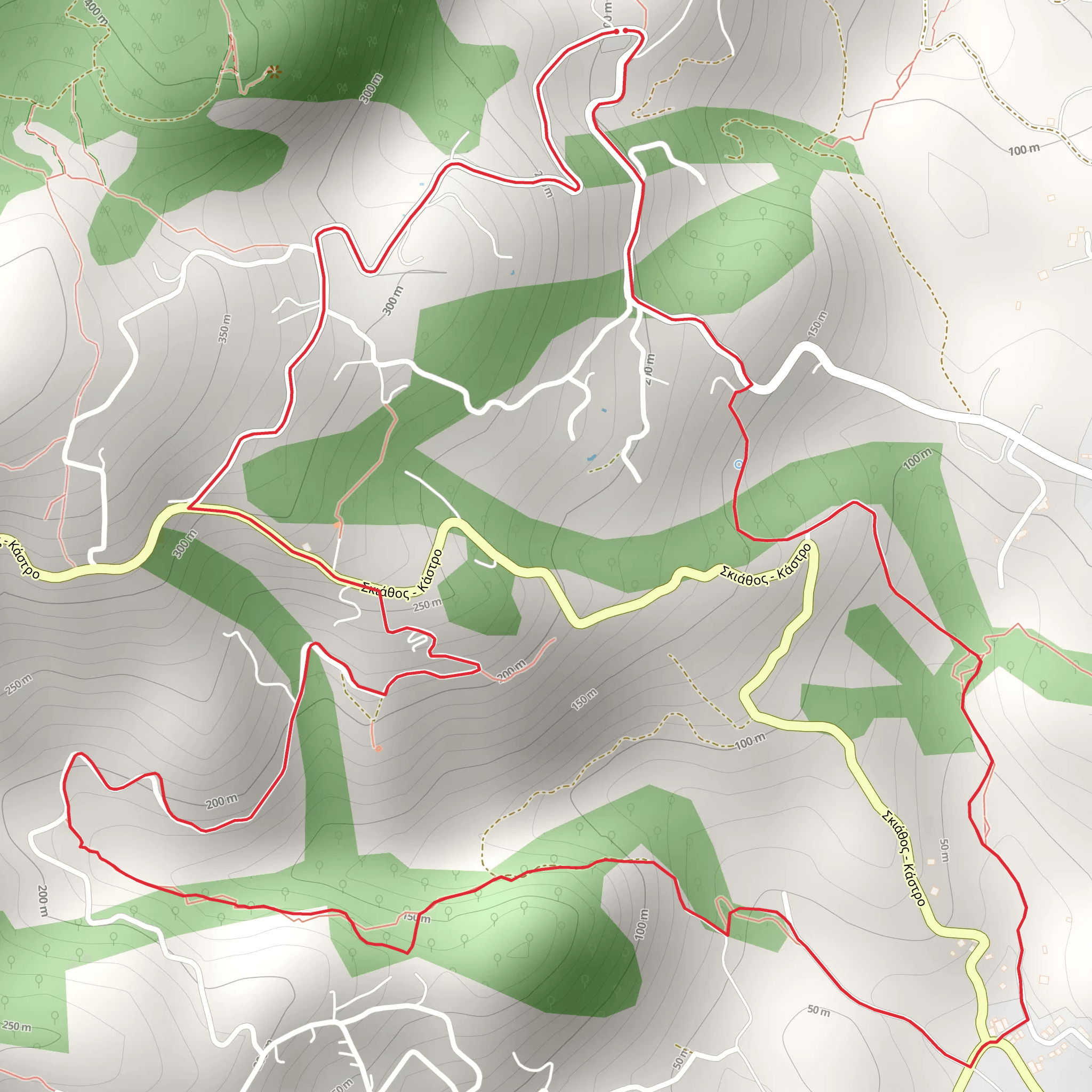 The Roads of the Monastery Trail mobile static map