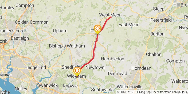 Meon Valley Trail stage 2 Map