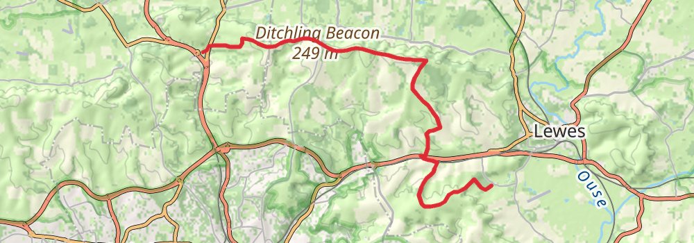 South Downs Way 12-Day Gentle Tour (Hillwalk Tours) stage 8 Map