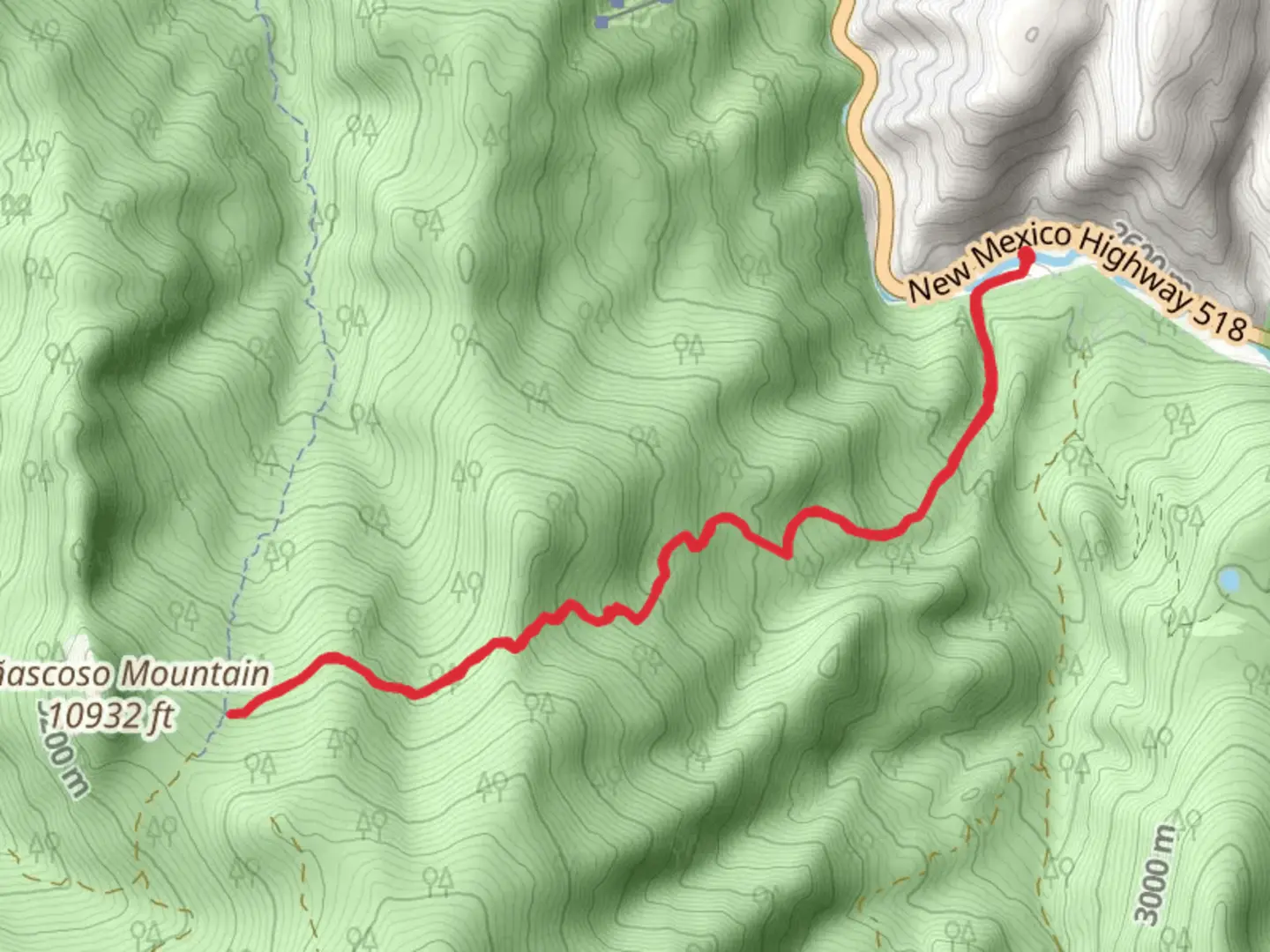 An image depicting the trail Cordova Canyon Trail and its surrounding area.