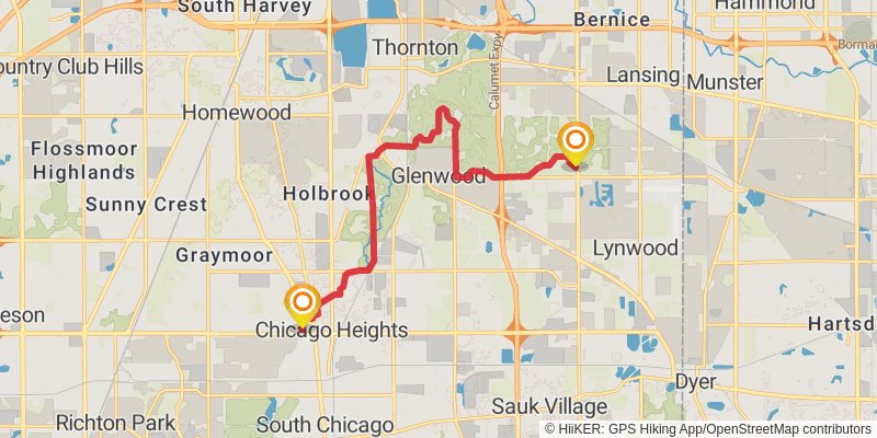 American Discovery Trail North Route stage 111 Map