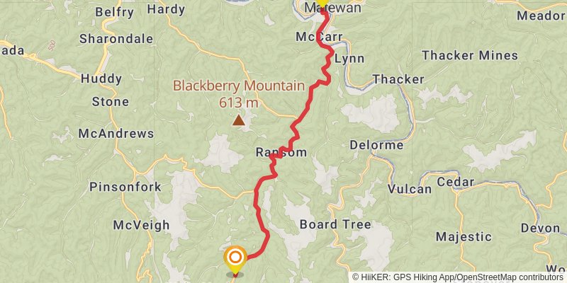 Great Eastern Trail (Incomplete) stage 90 Map