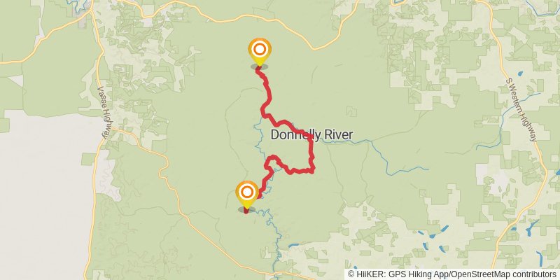 Bibbulmun Track stage 24 Map
