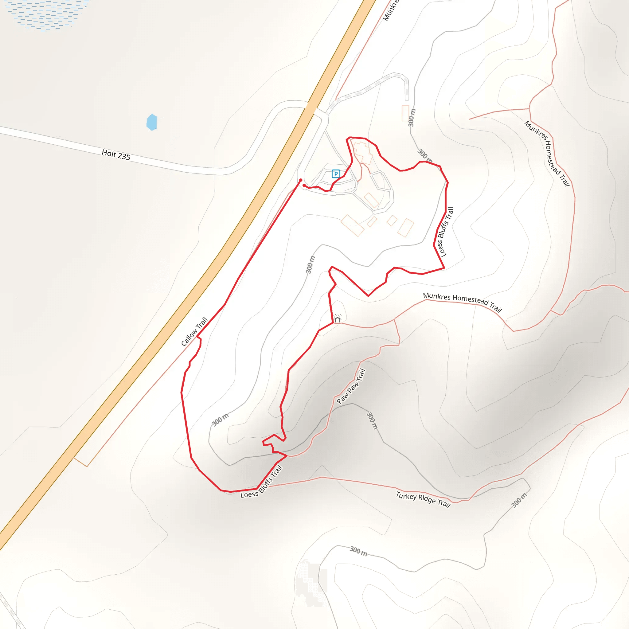 Loess Bluffs Loop mobile static map