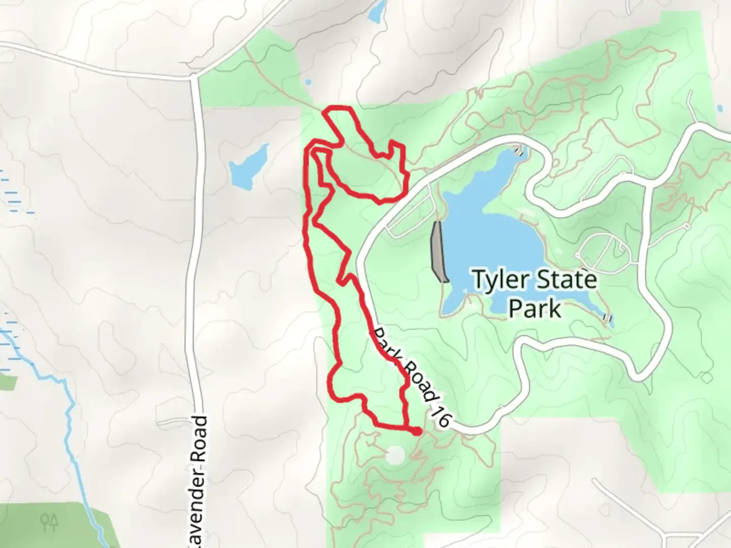 An image depicting the trail B Loop Trail and its surrounding area.