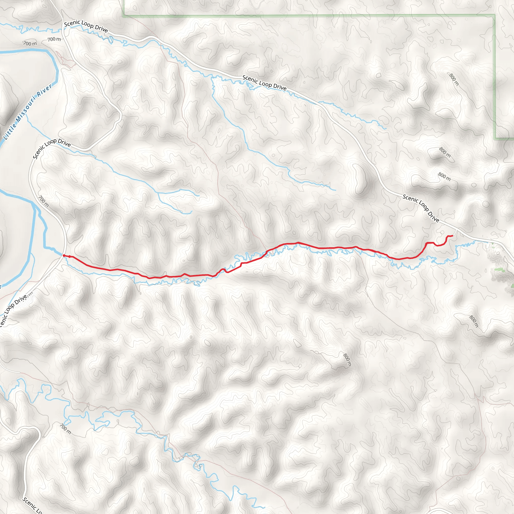 Jones Creek Trail mobile static map