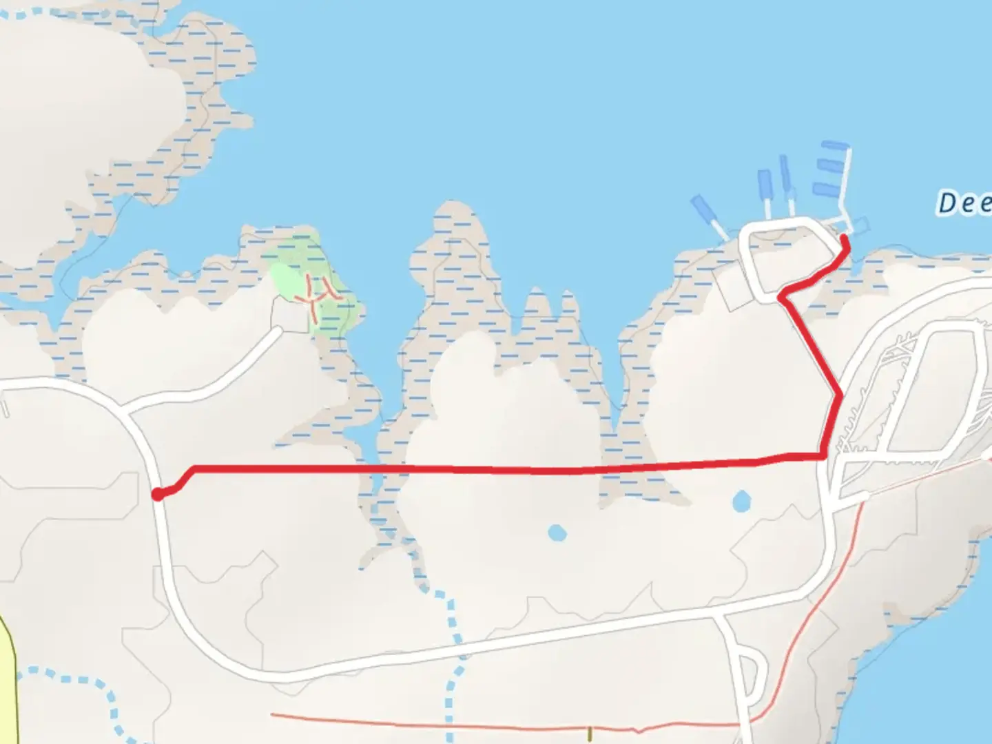 An image depicting the trail Lake Eufaula State Park and its surrounding area.