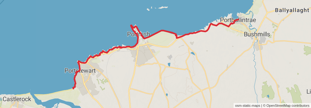 Causeway Coast Way stage 3 Map