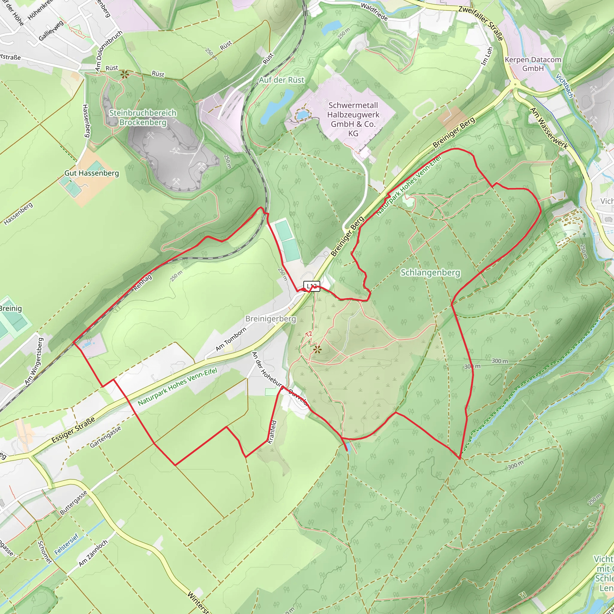 Schlangenberg via Rehhag mobile static map