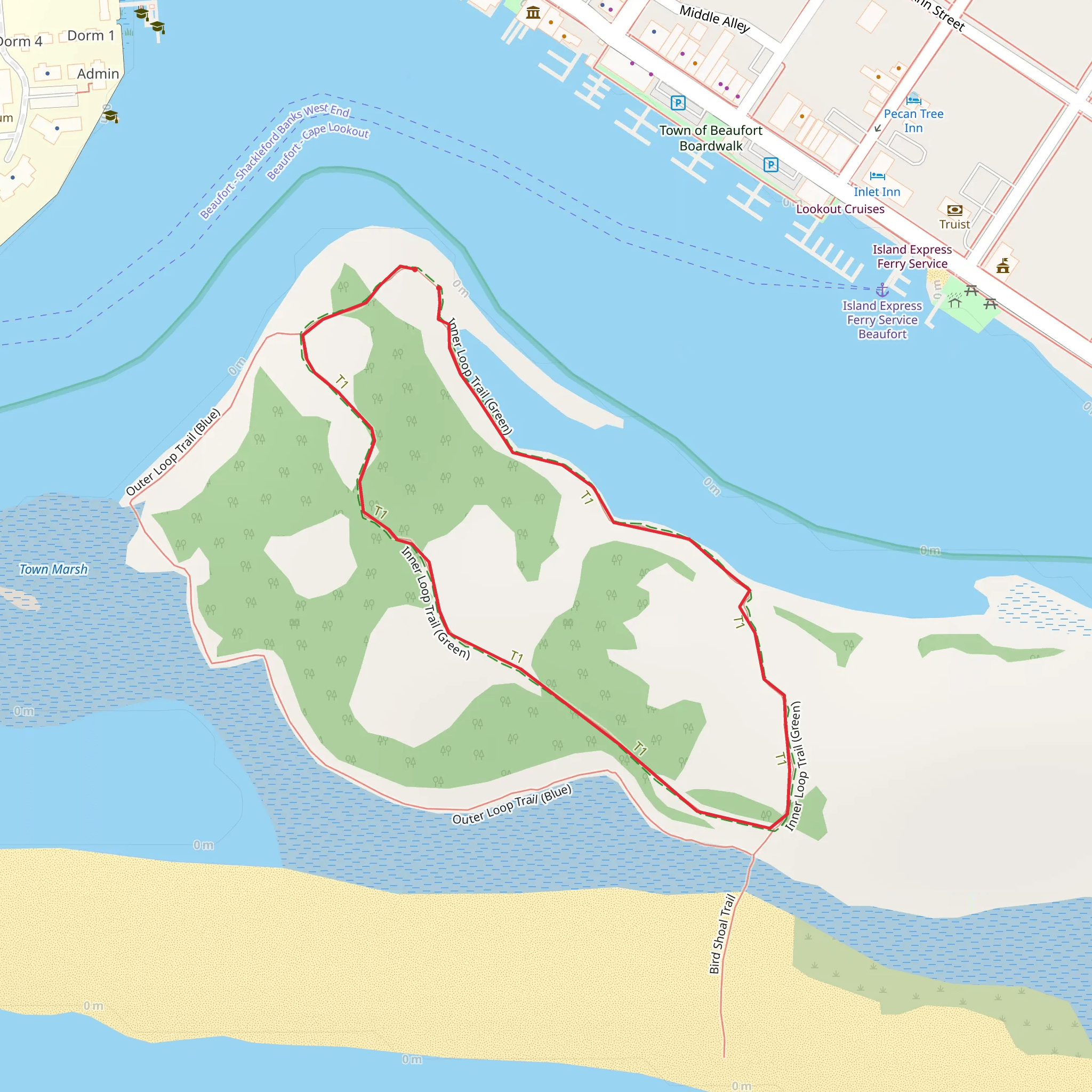 Inner Loop Trail - Green mobile static map