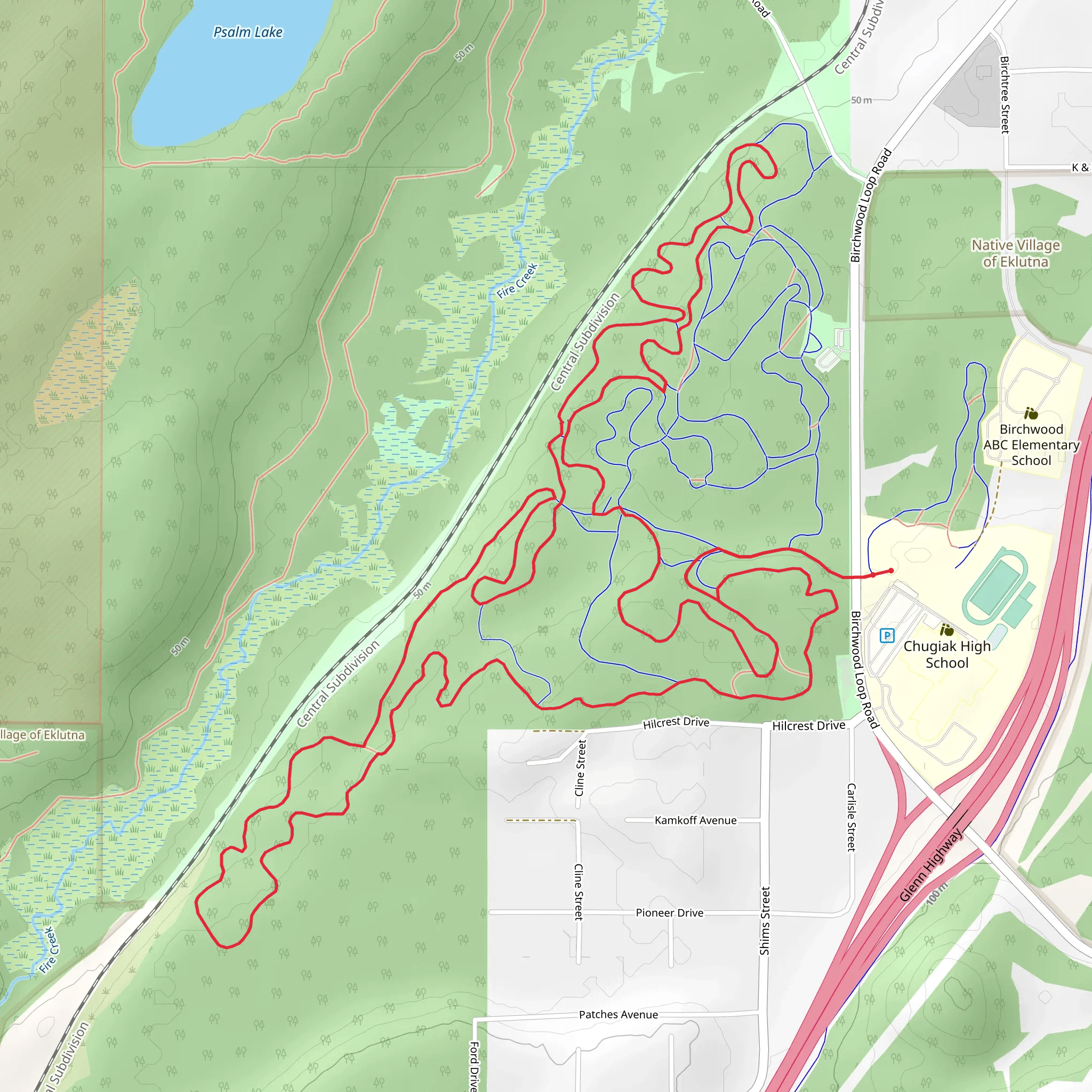 Rockhill Yoyos Devils, Bridge and Hill Loop mobile static map