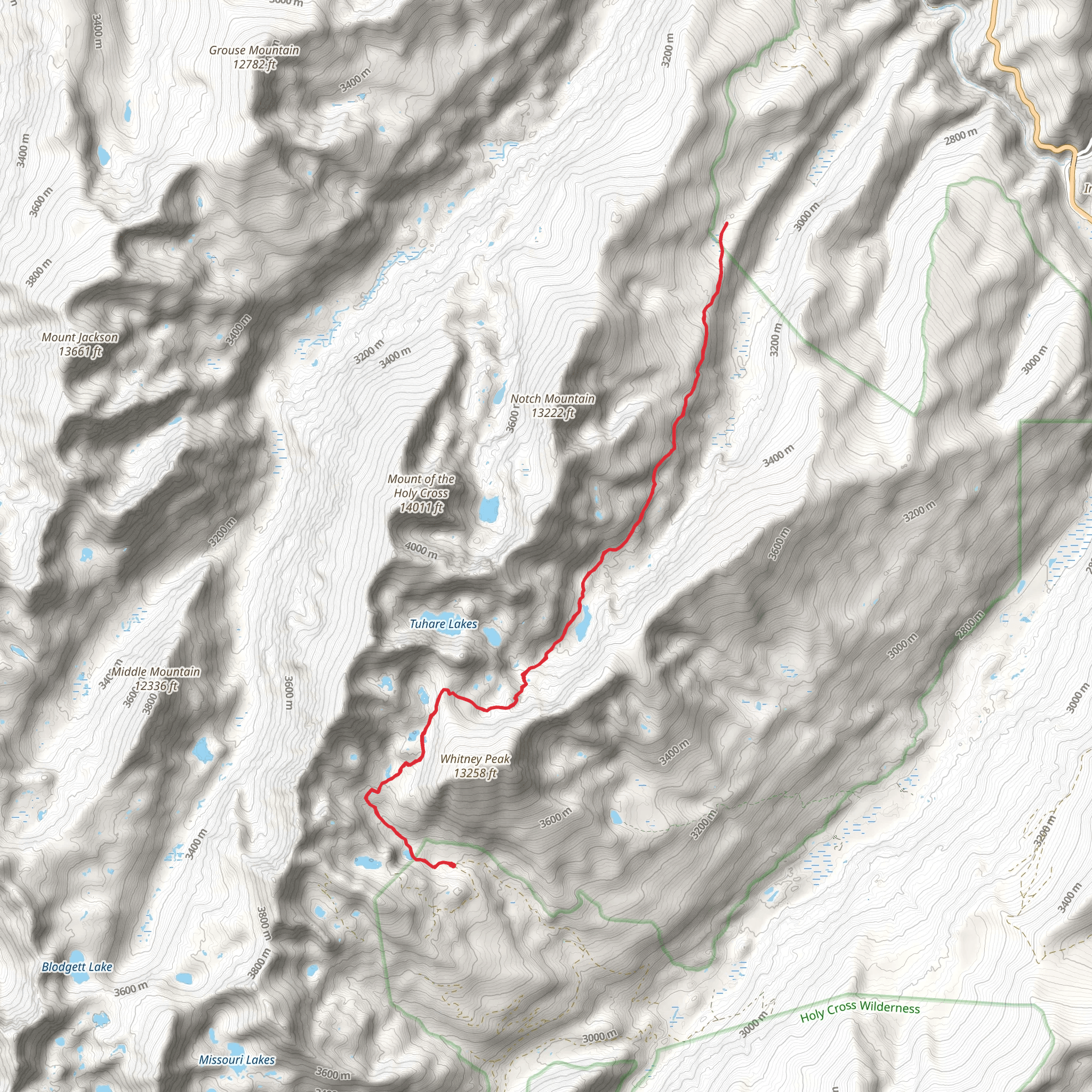 Fall Creek Trail mobile static map