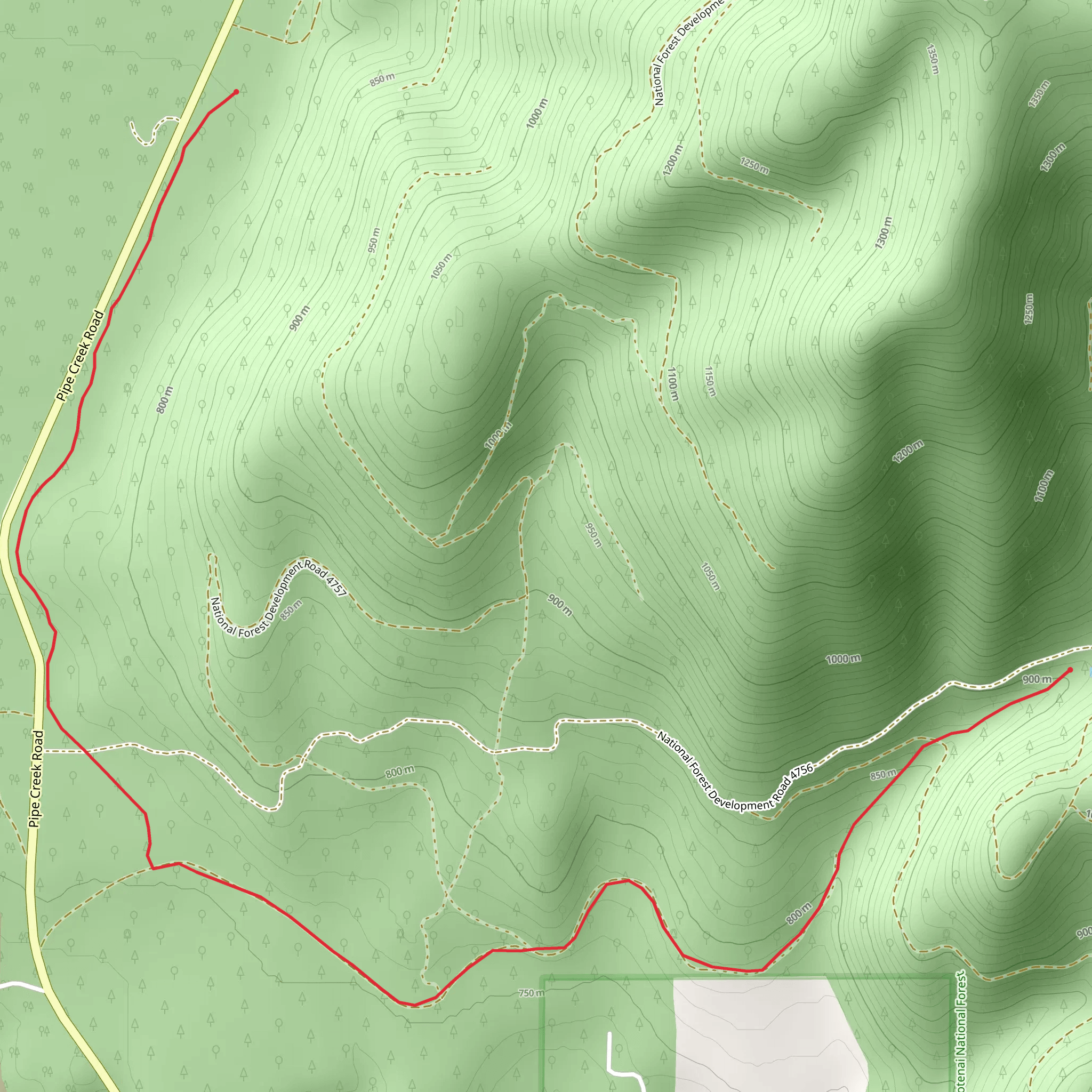 Sheldon Mountain C Trail mobile static map