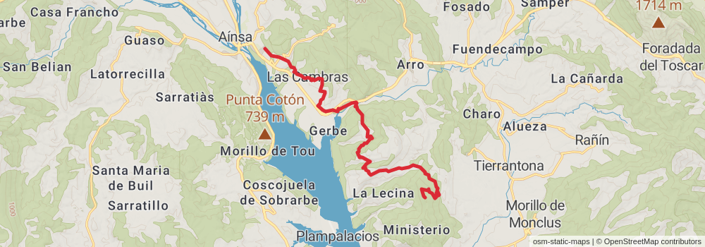 GR 19 - Sobrarbe Trail stage 5 Map
