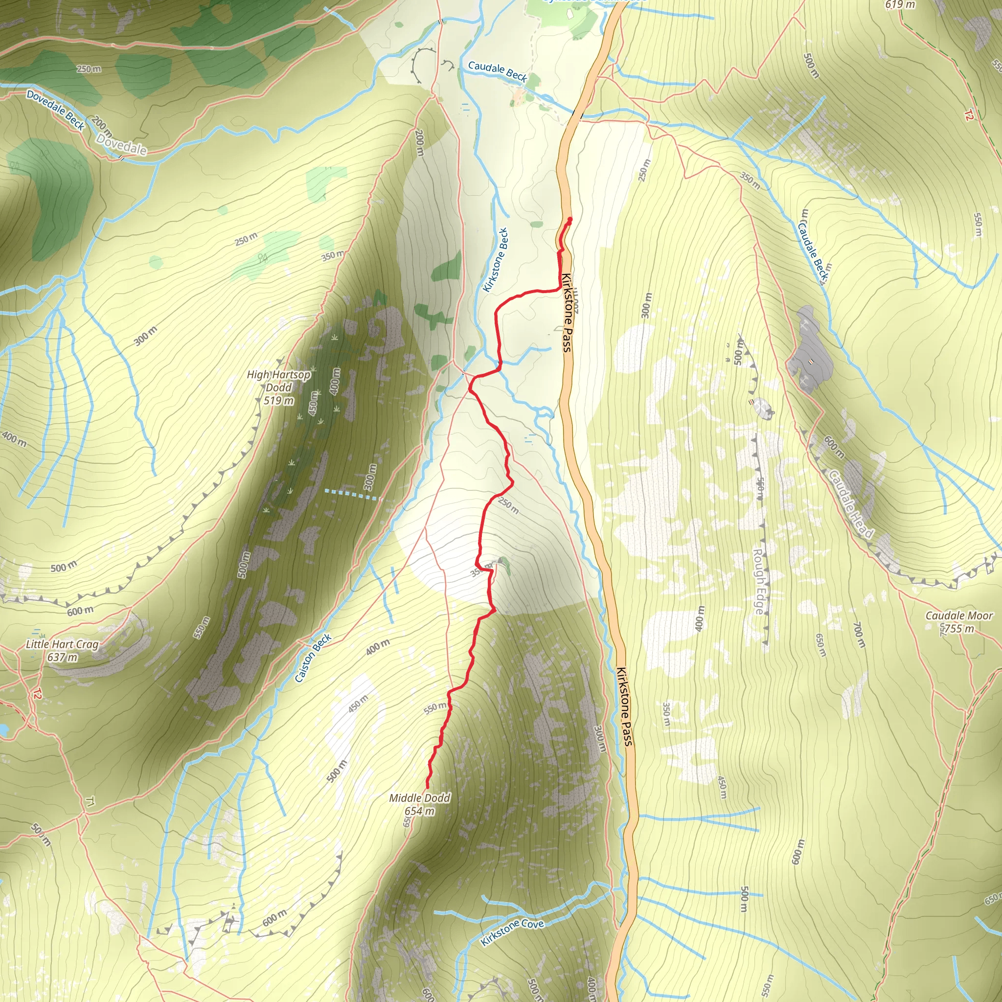 Middle Dodd mobile static map