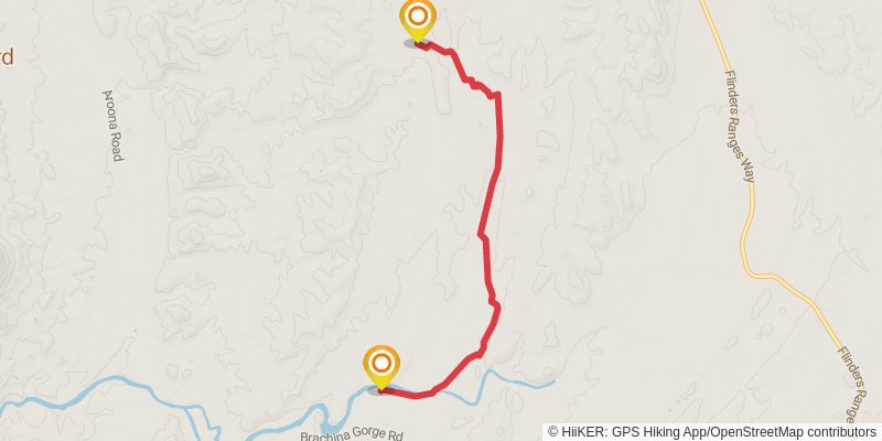 Mawson Trail alt 13 Map