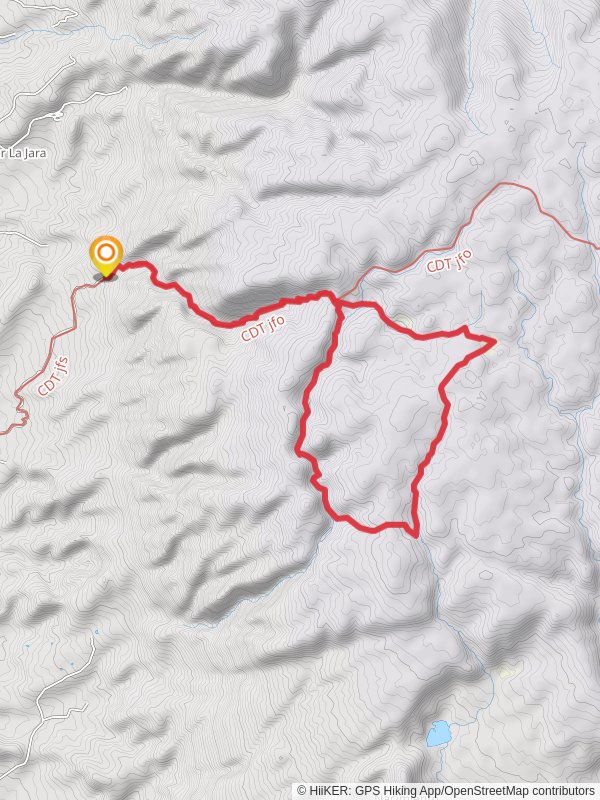 Lucero Trail and Upper Clear Creek Loop Trail mobile static map