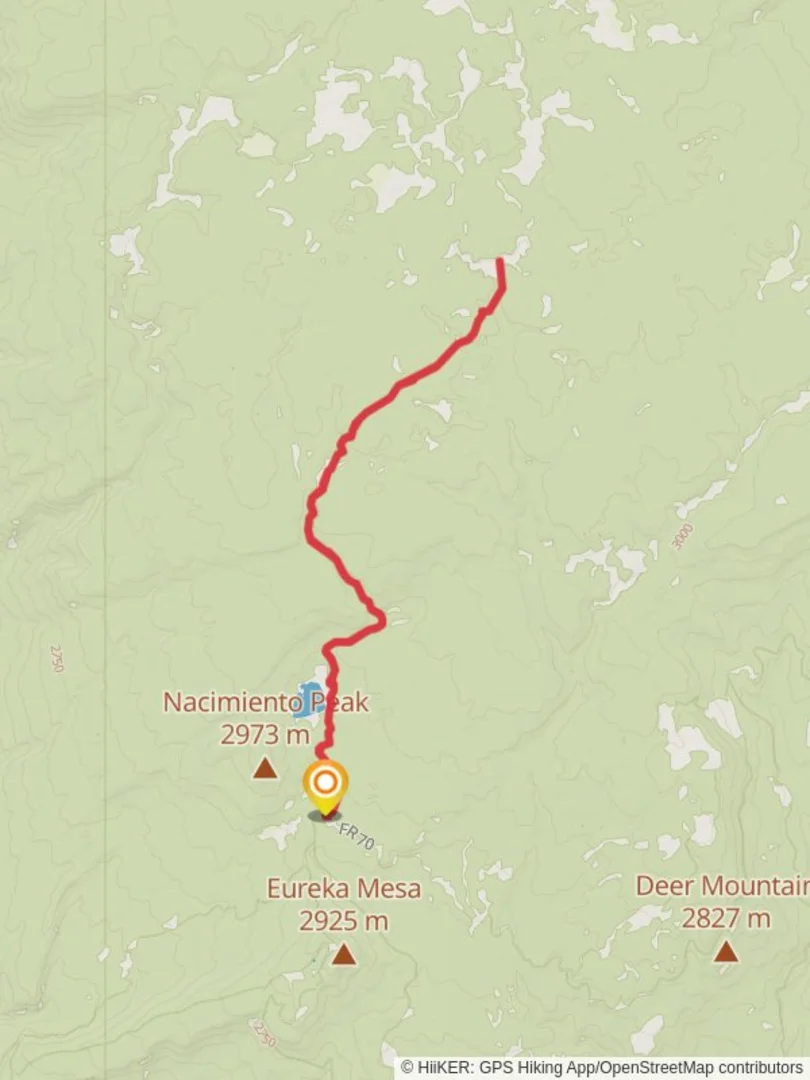 An image depicting the trail San Gregorio Reservoir - Las Vacas Trail and its surrounding area.