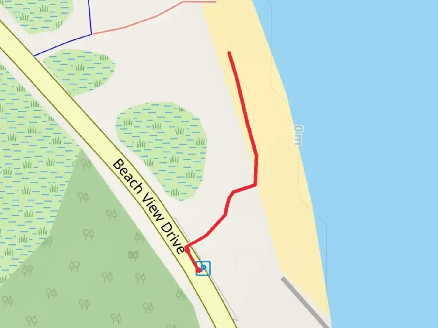 An image depicting the trail Beach View Road Walk and its surrounding area.