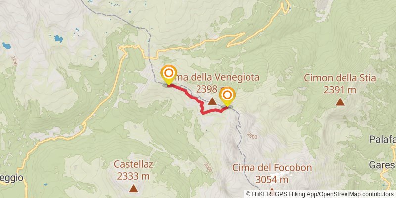 Alta Via 2 alt 6 Map