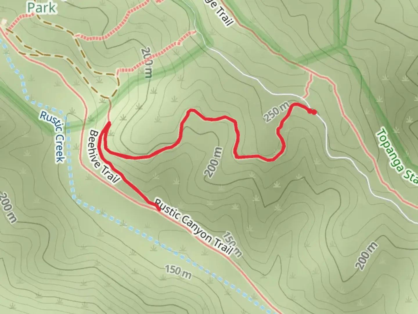 An image depicting the trail Beehive Trail and its surrounding area.