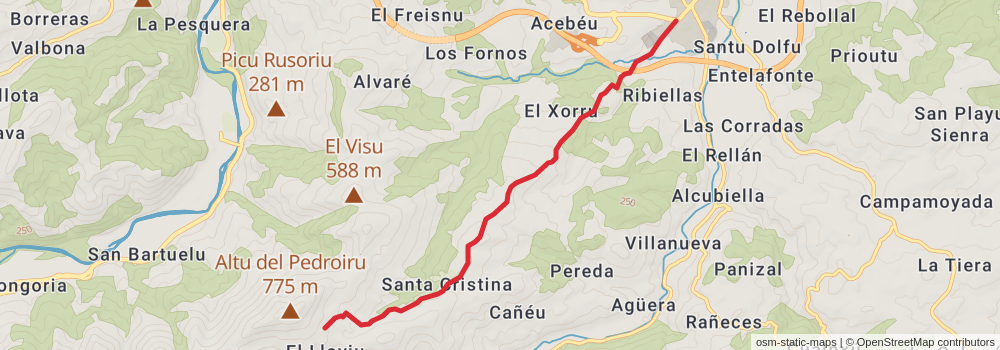 GR 101 Camino Real del Puerto de la Mesa stage 4 Map