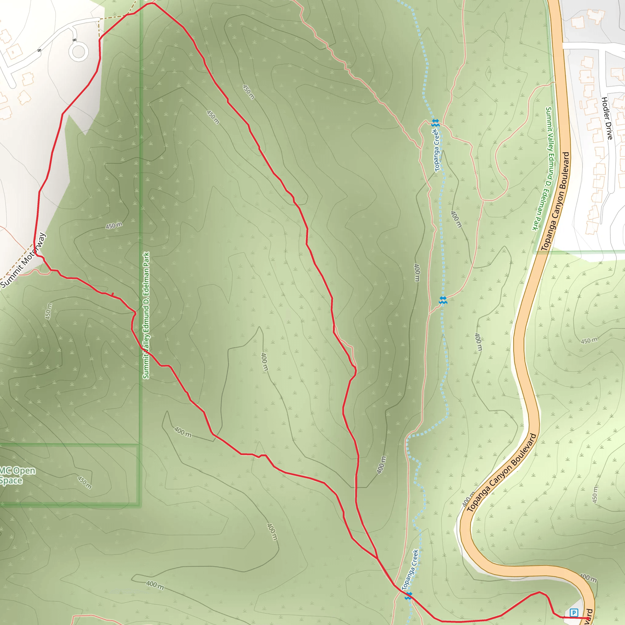 Topanga Canyon Boulevard Loop - West mobile static map
