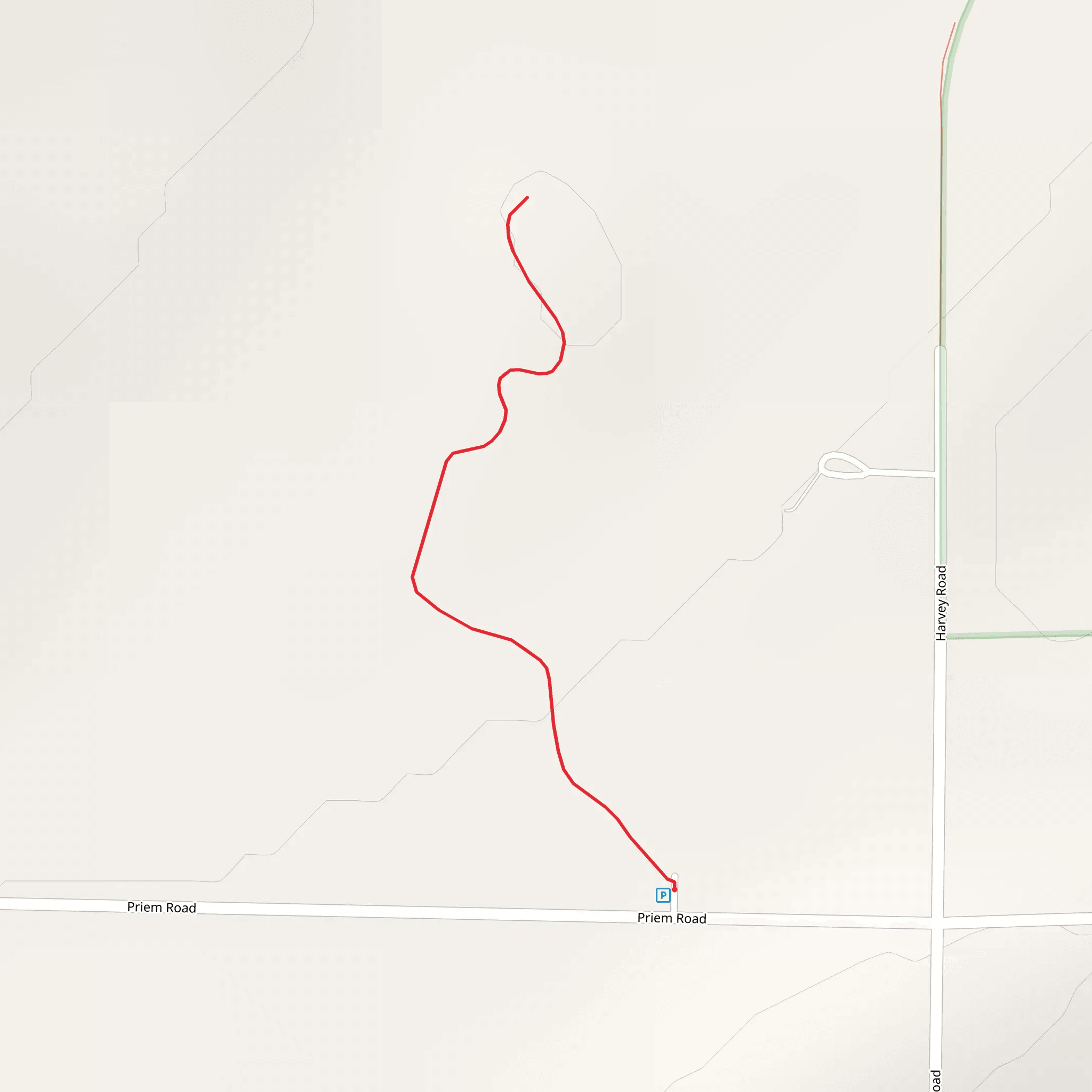 Priem Road mobile static map