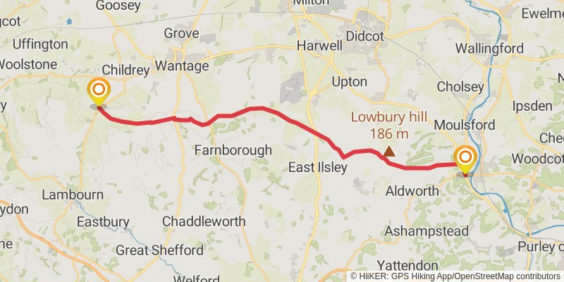 The Ridgeway National Trail stage 3 Map