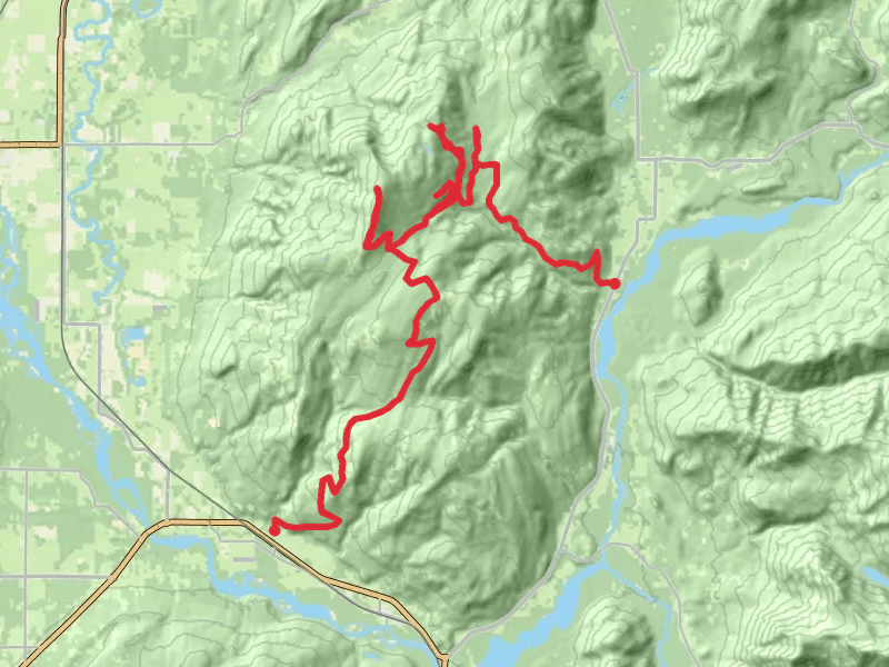 Sumas Mountain, Coal Creek and Saar Creek mobile static map