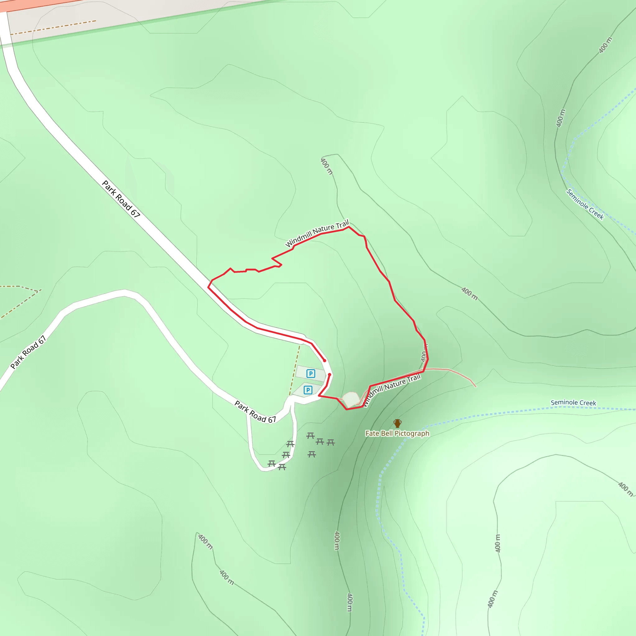 Windmill Nature Loop Trail mobile static map