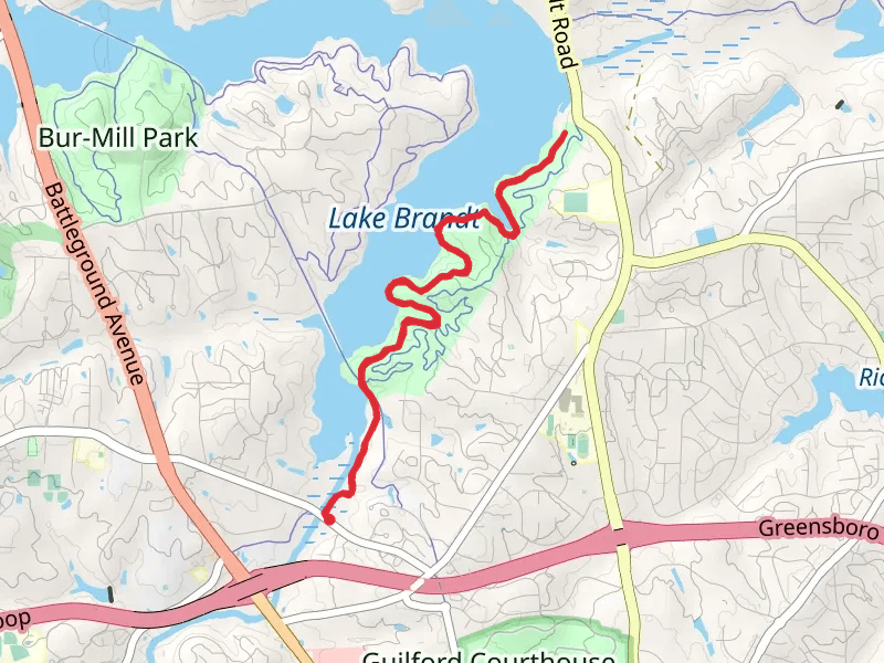 Nat Greene Trail - Lake Brandt