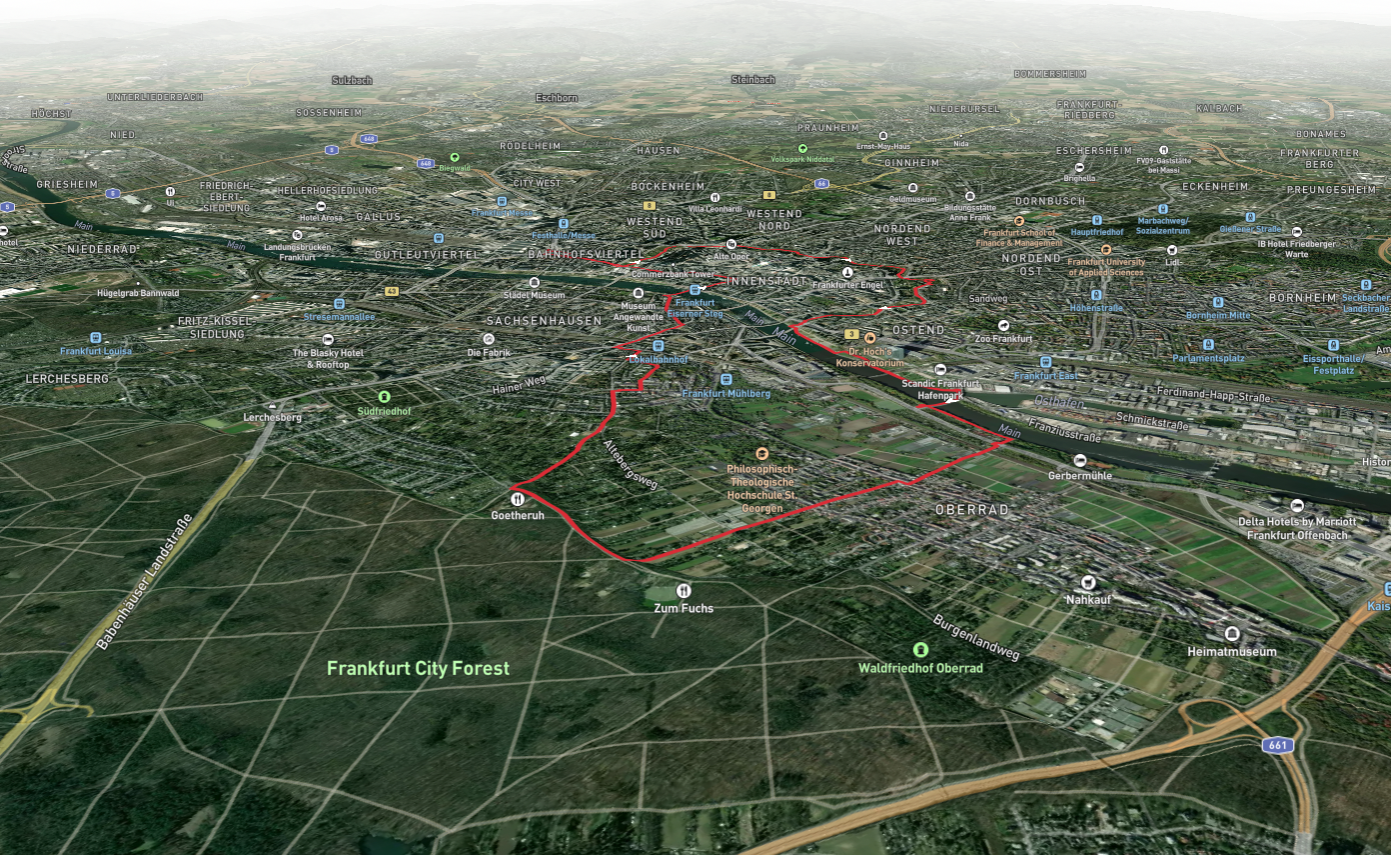 Albert Mangelsdorff Weiher, Jaspisgruene Teich and Rechneigrabenweiher via Mainweg