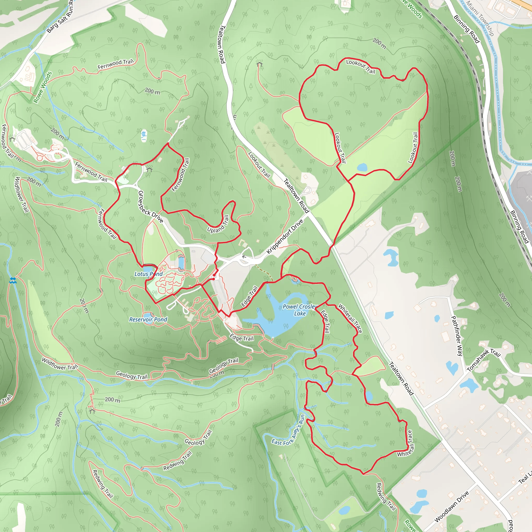 Eagle Trail, Whitetail Trace and Fernwood Trail Loop mobile static map